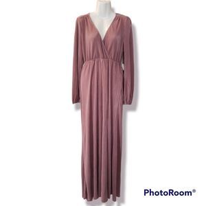 Baltic Born Venus Rose Pleated Maxi Dress Size L